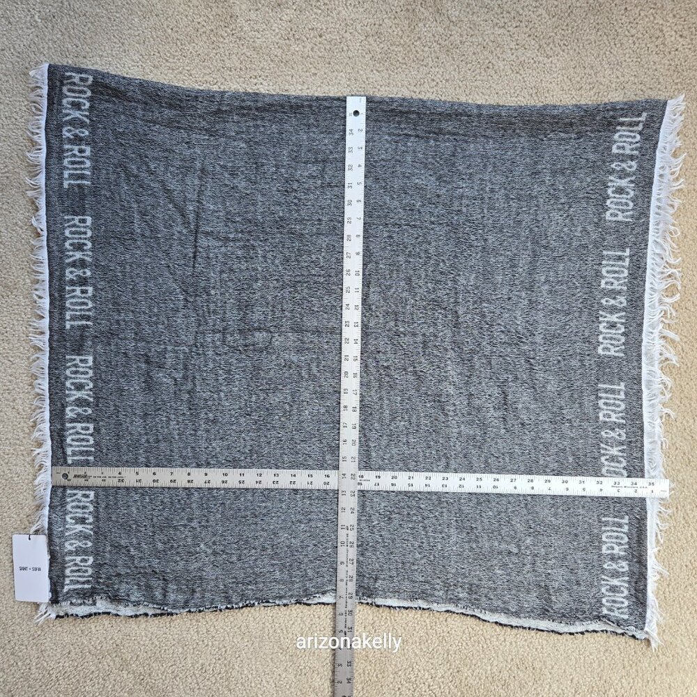 NWT Saint + Sofia Rock & Roll Scarf Wool Blend - Picture 5 of 10